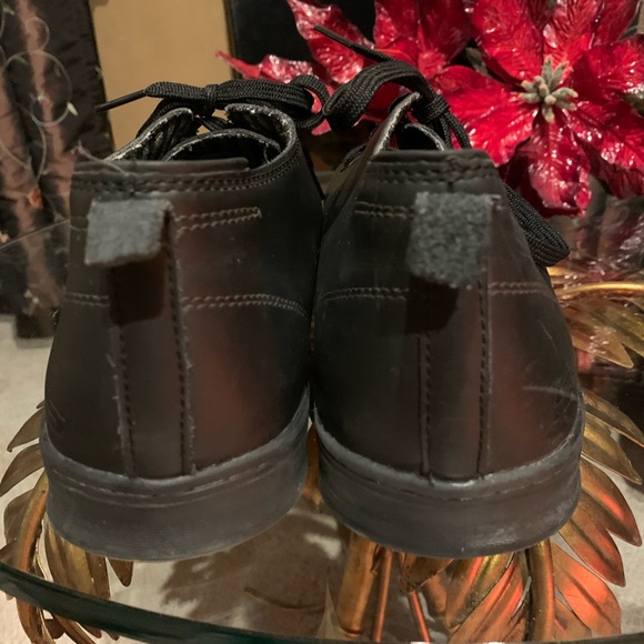 Skechers Men’s black leather Chukka shoessize11.5 - Picture 7 of 8